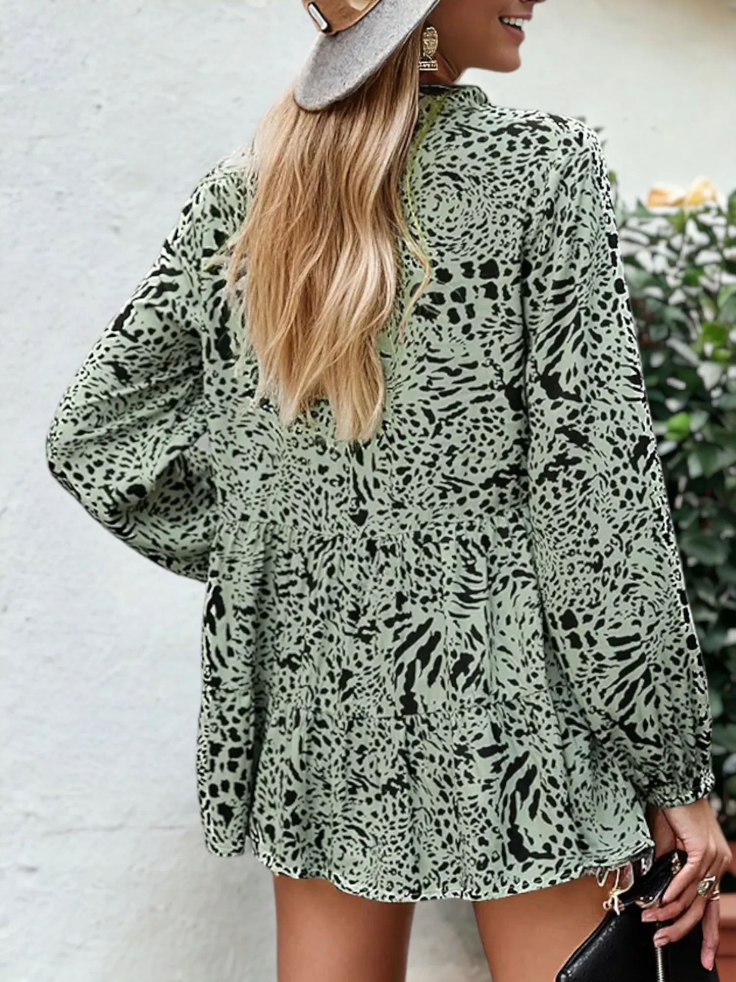 Summer Print Button Blouse sold by Anna-Kaci product image thumbnail 5