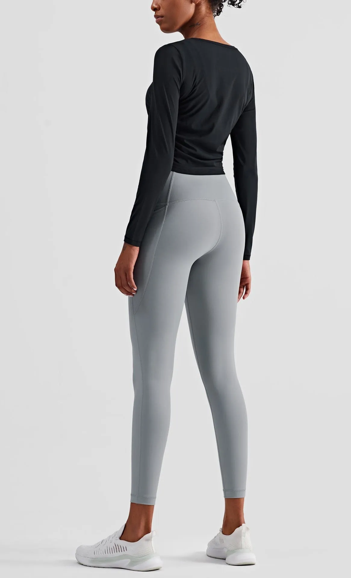 Stretchy Ruched Long Sleeve Active Shirt sold by Anna-Kaci product image thumbnail 2