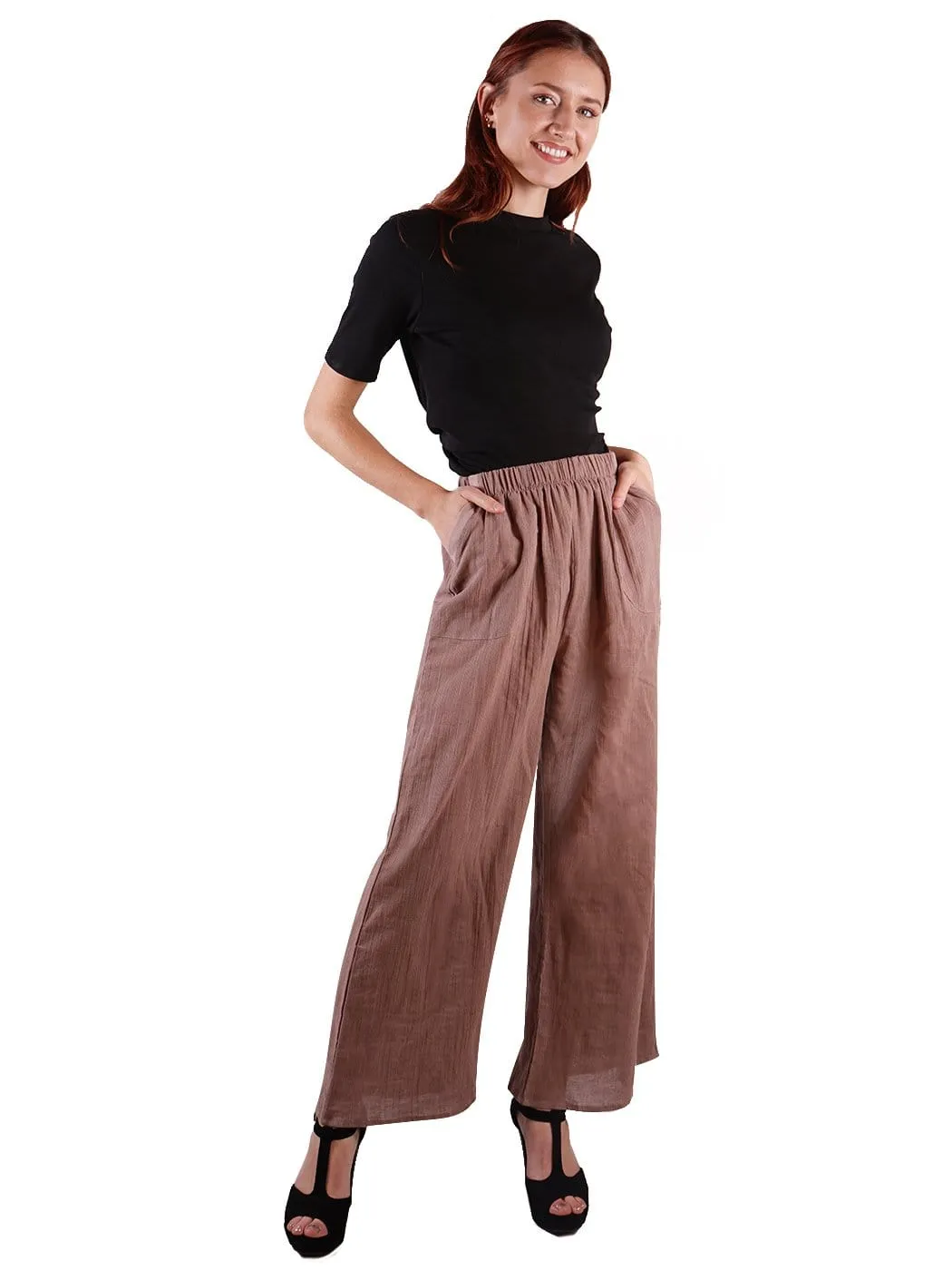 Casual Cotton Elastic Waist Pants sold by Anna-Kaci product image thumbnail 4