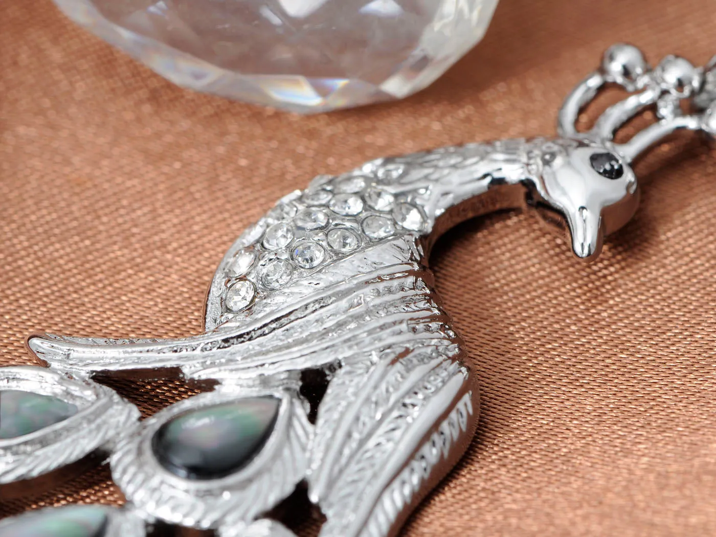 Antique Abalone Female Peacock Pin Brooch sold by Anna-Kaci product image thumbnail 4