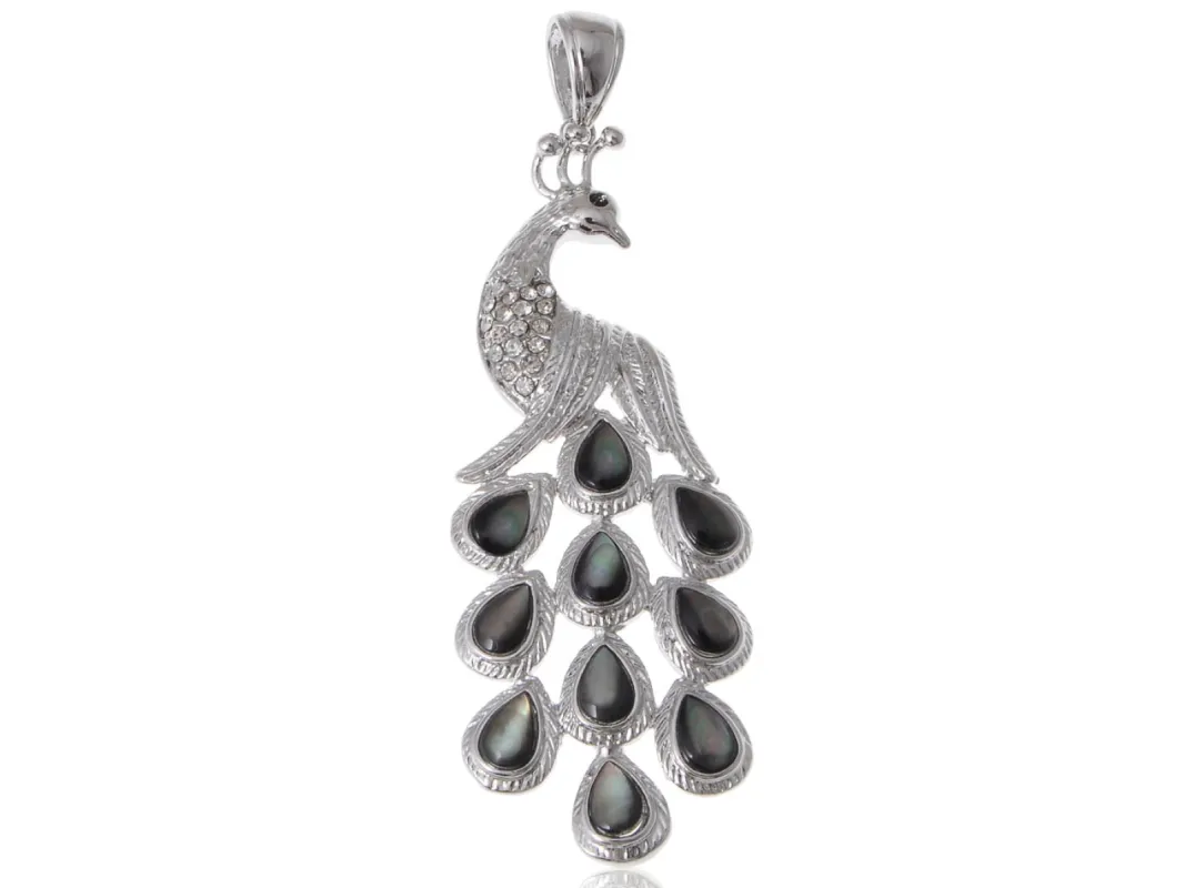 Antique Abalone Female Peacock Pin Brooch sold by Anna-Kaci