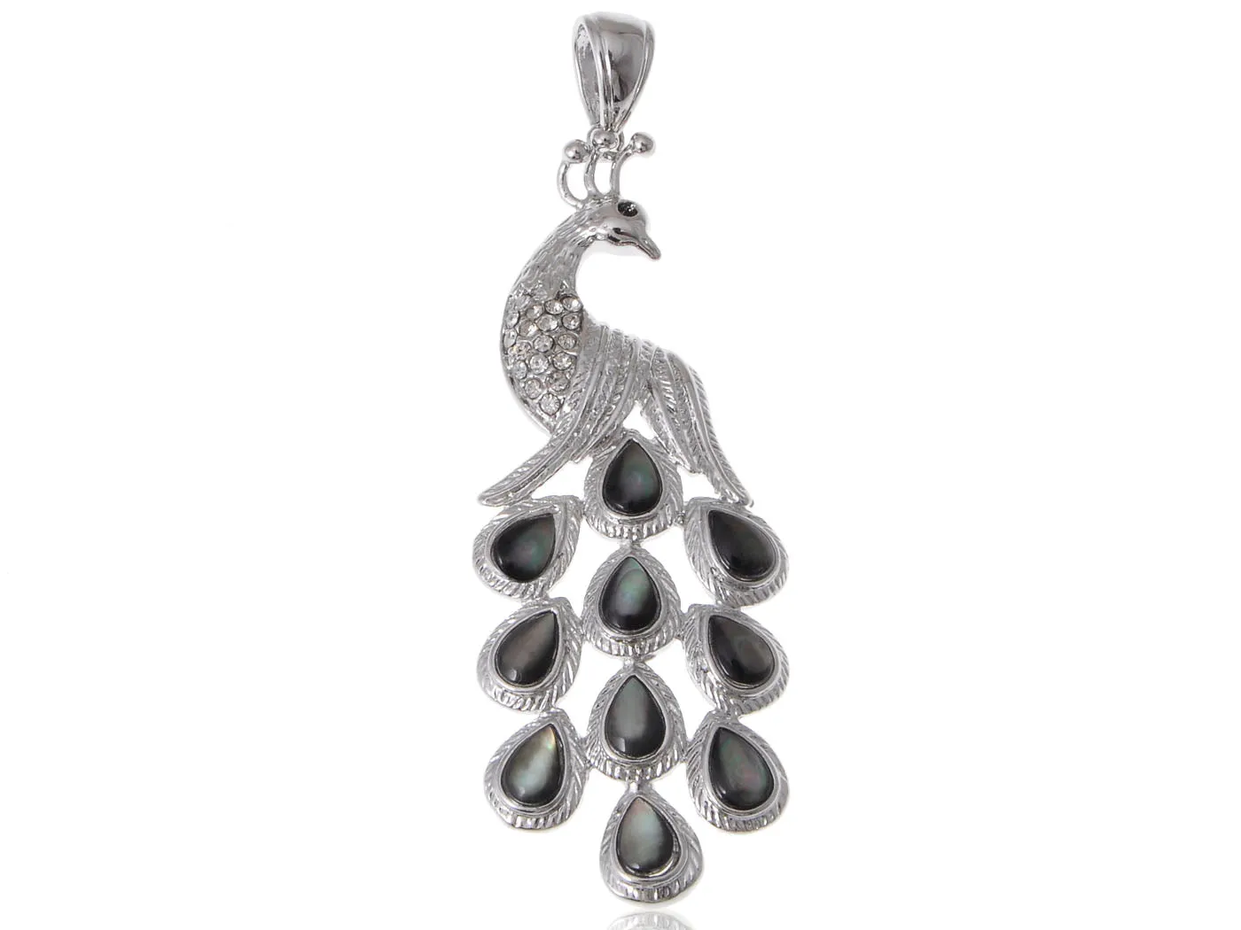 Antique Abalone Female Peacock Pin Brooch sold by Anna-Kaci