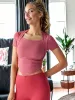 Breathable Short Sleeved Fitness T-Shirt sold by Anna-Kaci