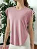 Loose Fresh Short Sleeved Fitness T-shirt sold by Anna-Kaci