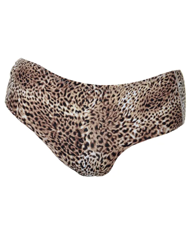S/M Fit Yellow, Black and Blue Animal Print High Waisted Style Briefs sold by Anna-Kaci
