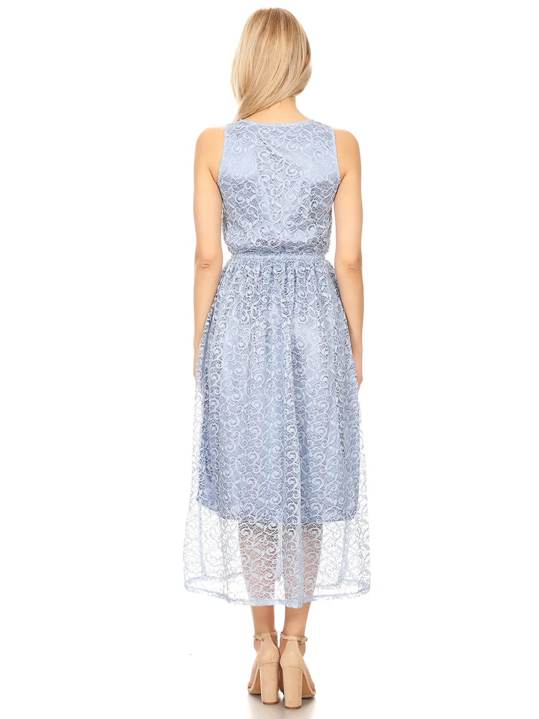 Charming Lace Floral Cocktail Dress sold by Anna-Kaci product image thumbnail 3