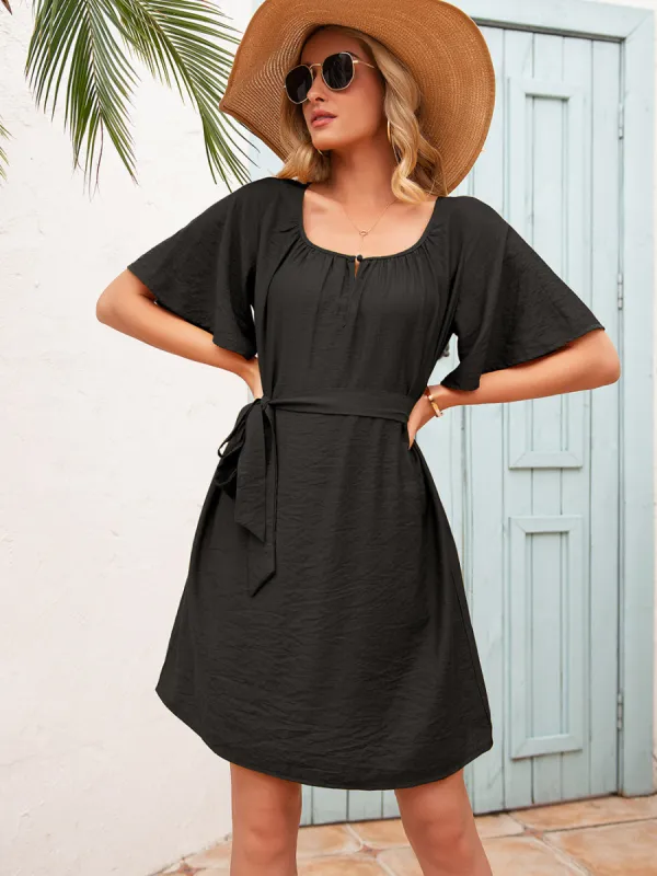 Easy Breezy Flared Sleeve Dress sold by Anna-Kaci