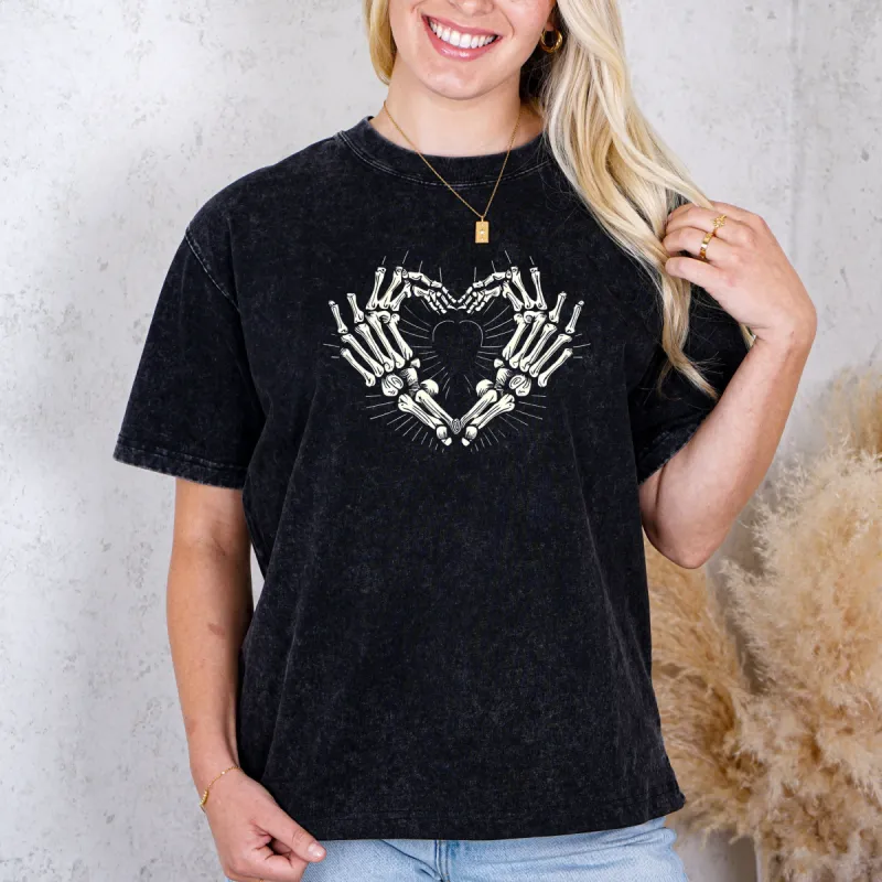 Gothic Romance Skeleton Heart Tee - Rustic Bohemian Glow, Unique Love, Vintage T-Shirt, Skelton, Key To My Heart, Gothic Love sold by Anna-Kaci