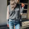 Argyle Knit Lace Sleeve Sweater sold by Anna-Kaci