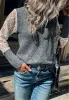 Argyle Knit Lace Sleeve Sweater sold by Anna-Kaci