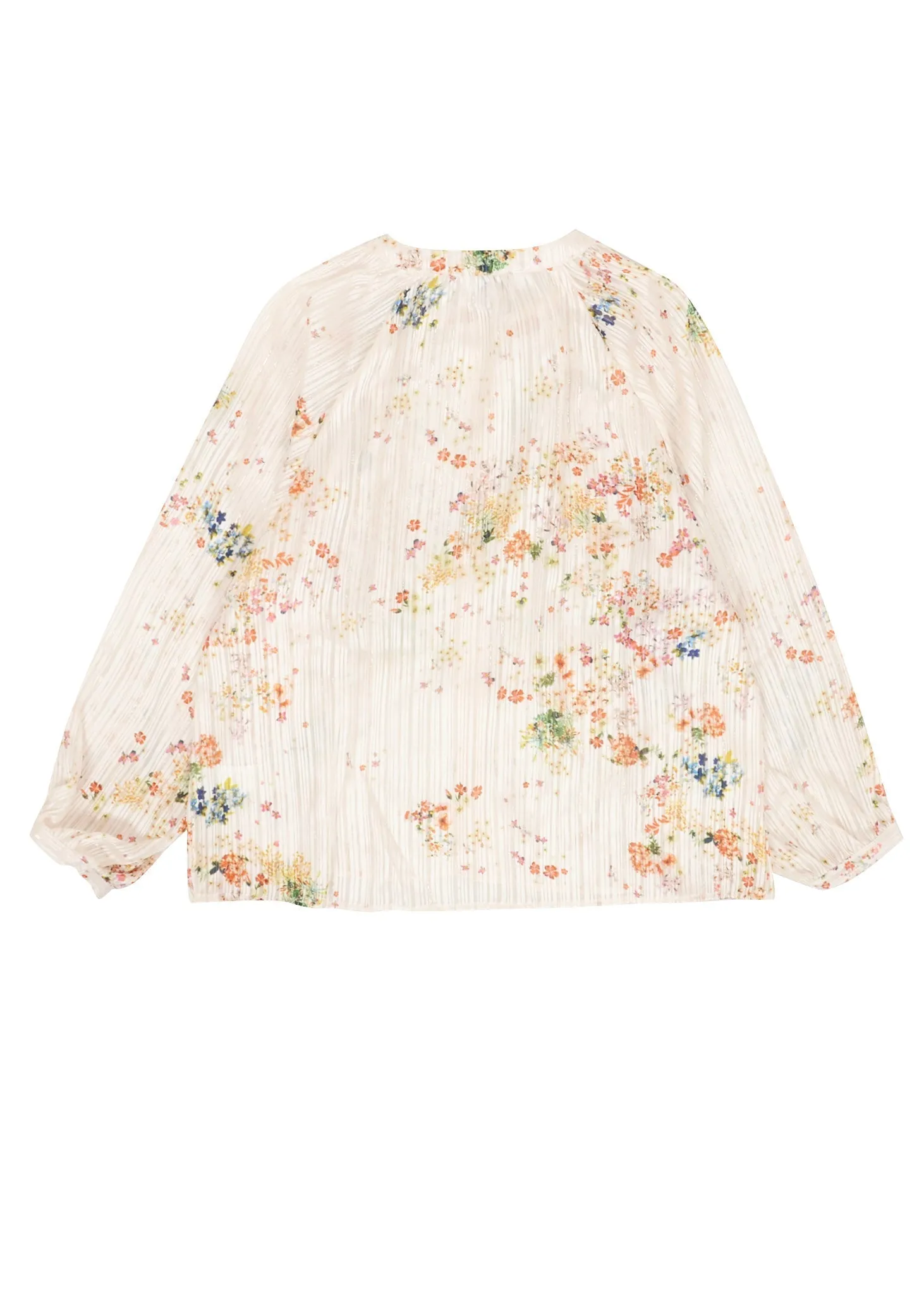 Floral Print Blouse with Pleated Front sold by Anna-Kaci product image thumbnail 3