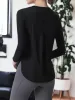Loose Slim Long Sleeved Quick Drying Yoga Sweatshirt sold by Anna-Kaci