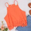 Crochet Lace Hem Halter Top sold by Anna-Kaci