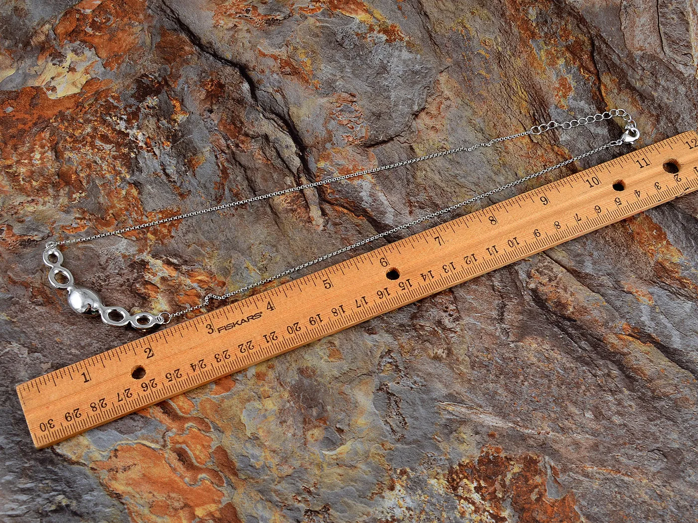 Swarovski Crystal Elements Amethyst Silver Hoops Glory Necklace sold by Anna-Kaci product image thumbnail 3