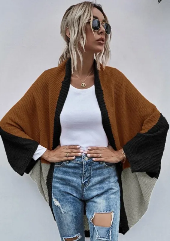 Batwing Oversized Knit Cardigan sold by Anna-Kaci