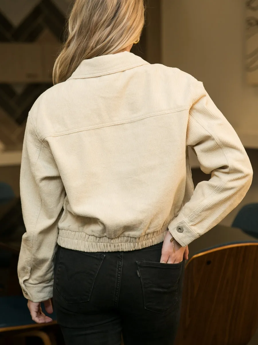 Corduroy Collared Button Down Jacket sold by Anna-Kaci product image thumbnail 4