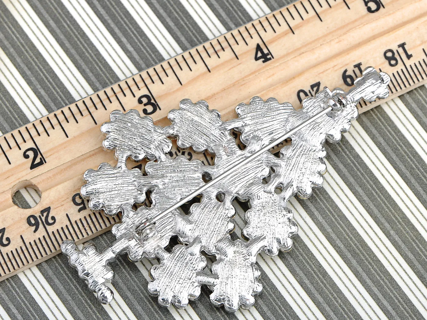 Shimmering Holiday Christmas Tree Able Pin Brooch sold by Anna-Kaci product image thumbnail 3