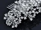 Flower Filigree Bridal Hair Comb sold by Anna-Kaci