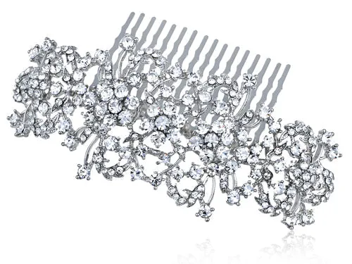 Flower Filigree Bridal Hair Comb sold by Anna-Kaci