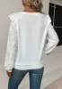 V Neck Textured Long Sleeve Top sold by Anna-Kaci