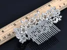 Flower Filigree Bridal Hair Comb sold by Anna-Kaci