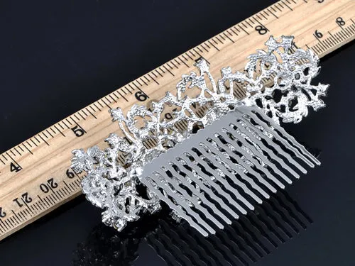 Flower Filigree Bridal Hair Comb sold by Anna-Kaci product image thumbnail 3