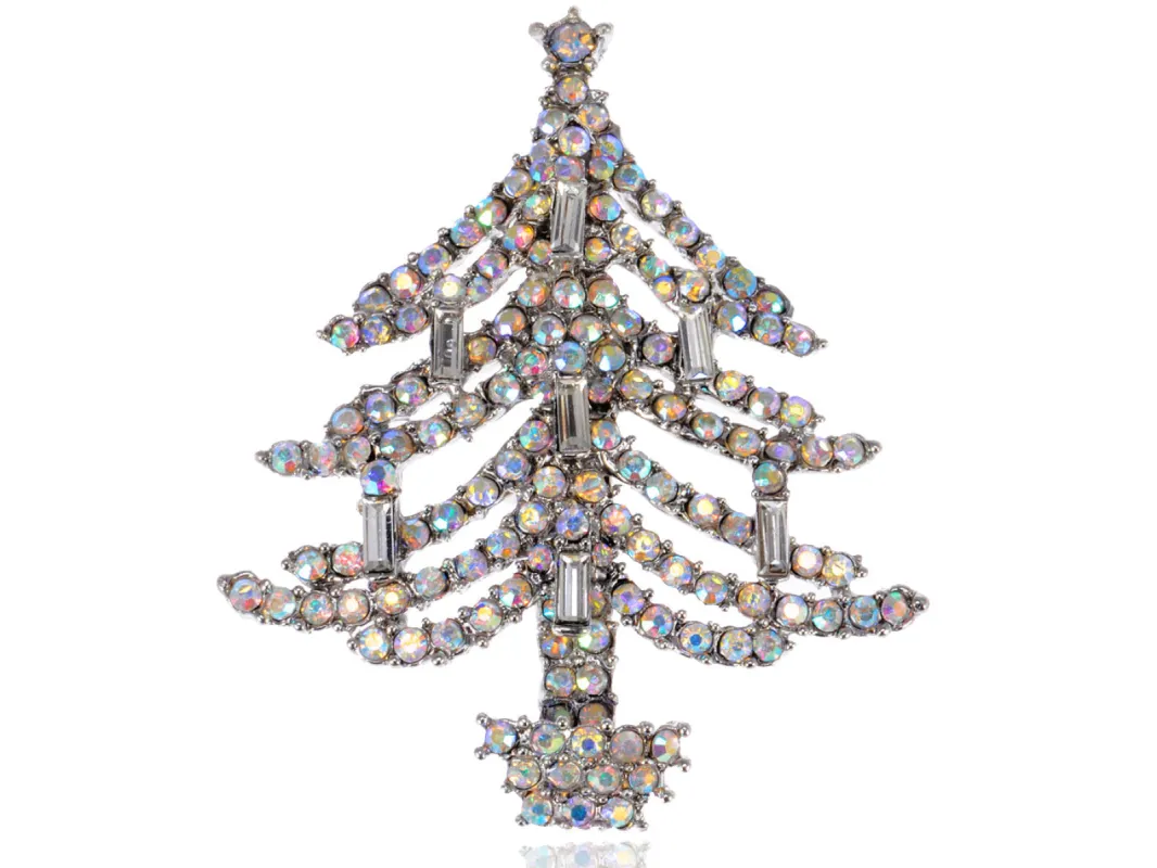 Dazzling Christmas Tree Holiday Jewelry Pin Brooch sold by Anna-Kaci