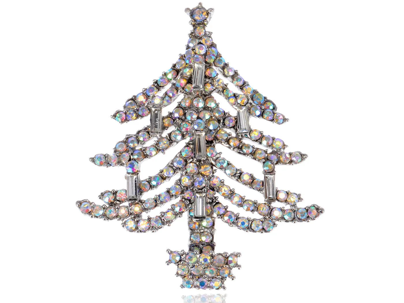 Dazzling Christmas Tree Holiday Jewelry Pin Brooch sold by Anna-Kaci