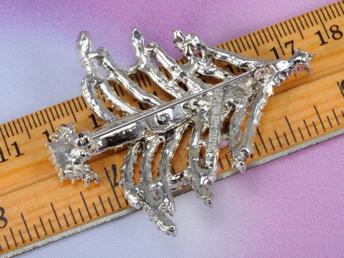 Dazzling Christmas Tree Holiday Jewelry Pin Brooch sold by Anna-Kaci product image thumbnail 3