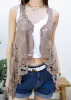 Boho Stitch Crochet Cardigan Vest sold by Anna-Kaci