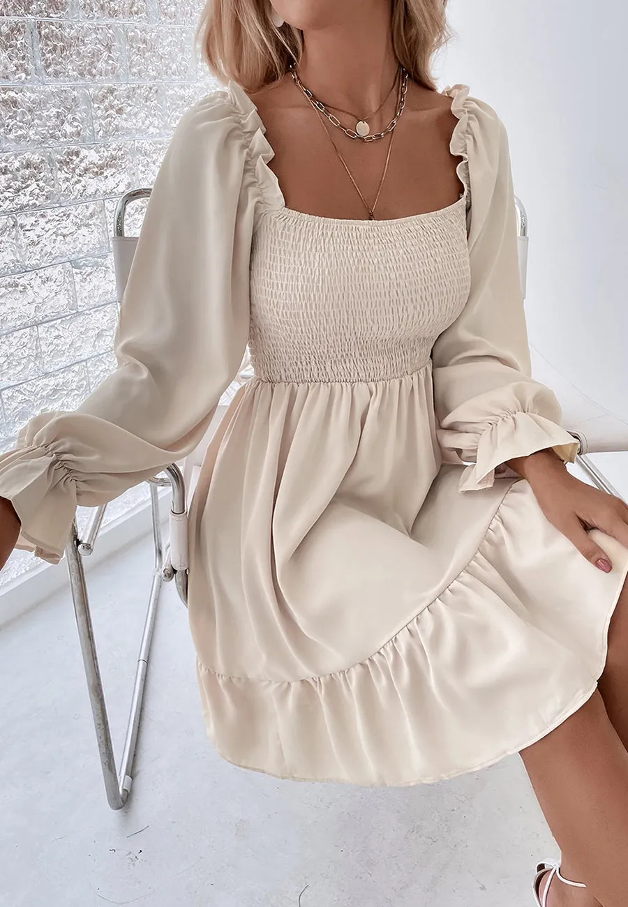 Shirred Ruffle Hem Dress sold by Anna-Kaci product image thumbnail 3