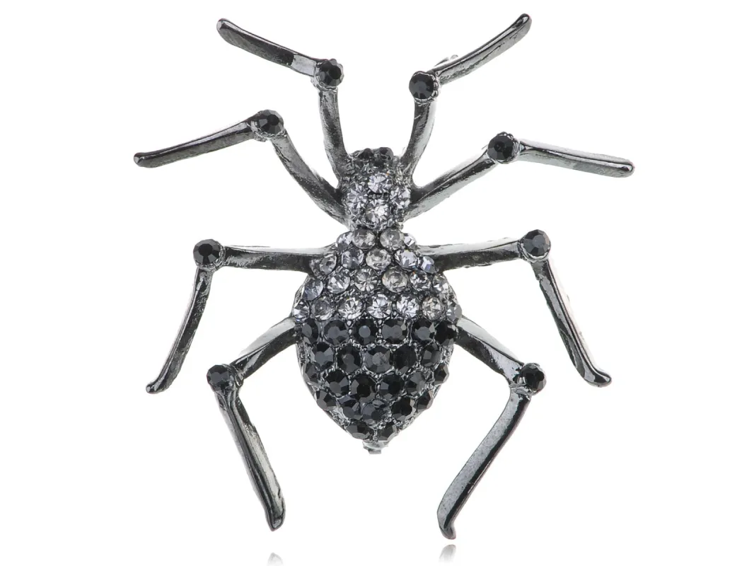 Gun Black Widow Spider Brooch Pin sold by Anna-Kaci