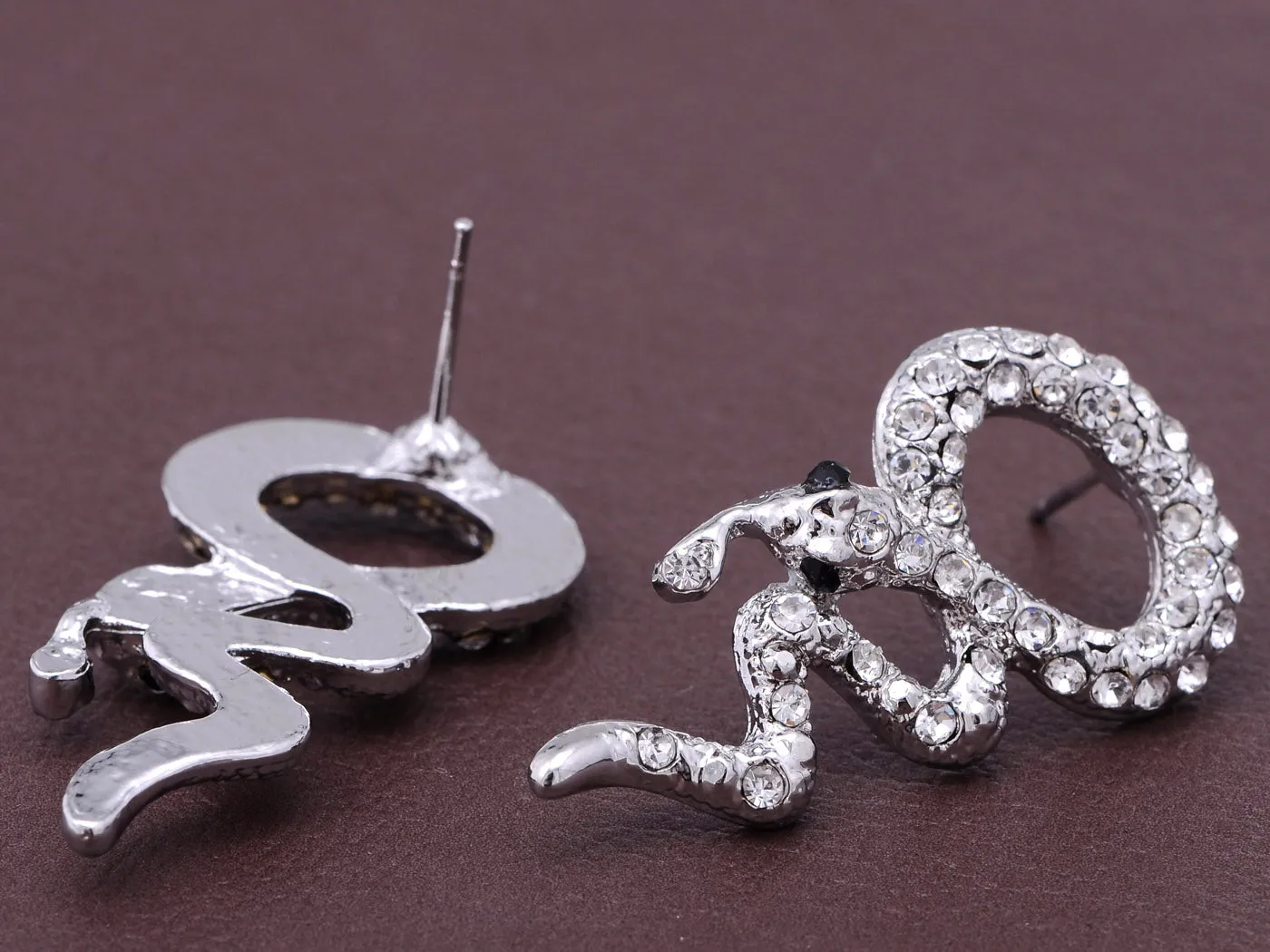 Serpent Snake Tongue Hiss Necklace Earring Set sold by Anna-Kaci product image thumbnail 2