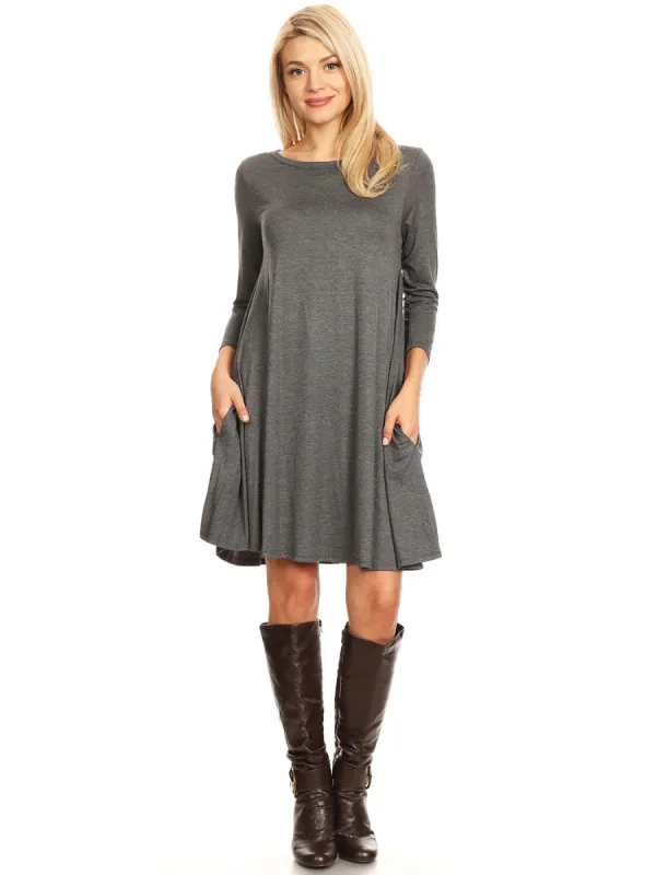 Summer Days Pocket T-Shirt Dress sold by Anna-Kaci