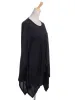 Black Magic Illusion Layer Pointed Handkerchief Hem Dress sold by Anna-Kaci