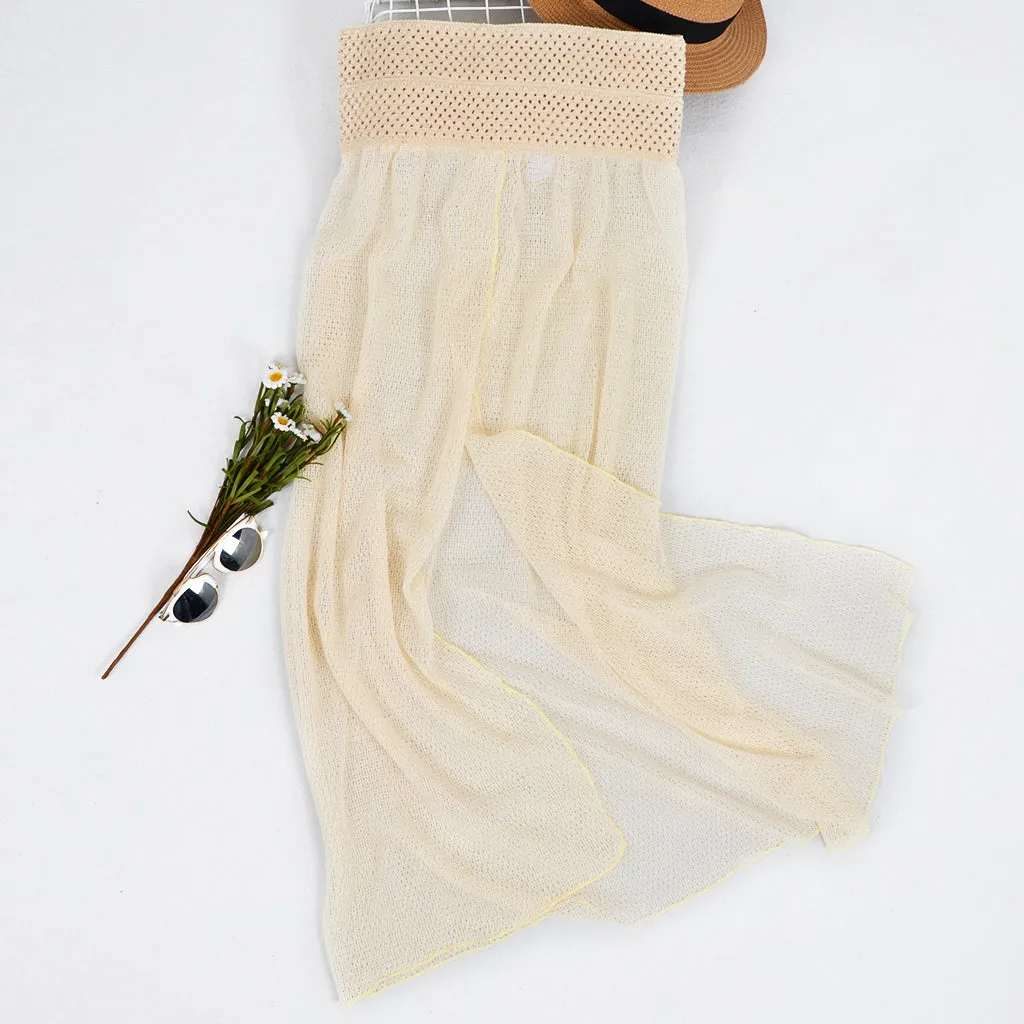 Go With The Breeze Crochet Split Cover Up sold by Anna-Kaci