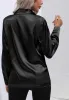 Satin Button Down Collared Shirt sold by Anna-Kaci