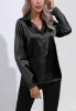 Satin Button Down Collared Shirt sold by Anna-Kaci