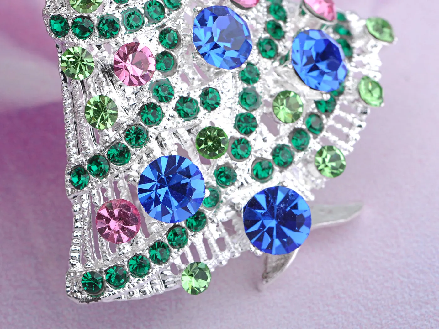 Christmas Joy Frost Lit Tree Ornament Pin Brooch sold by Anna-Kaci product image thumbnail 4