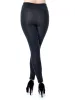 S/M Fit Black Slim High Waisted Vertical Stiped Front Long Leggings sold by Anna-Kaci