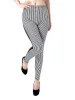 S/M Fit Black Slim High Waisted Vertical Stiped Front Long Leggings sold by Anna-Kaci