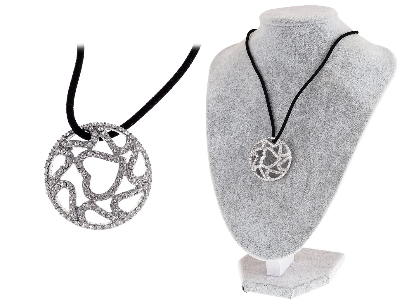 Swarovski Crystal Elements Heart Pie Total Party Necklace sold by Anna-Kaci product image thumbnail 5