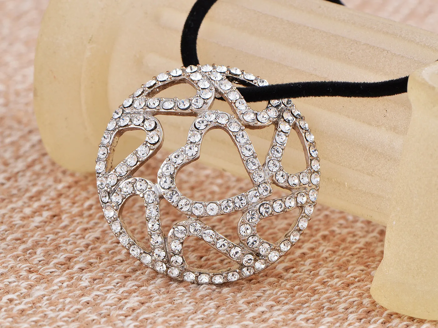 Swarovski Crystal Elements Heart Pie Total Party Necklace sold by Anna-Kaci product image thumbnail 2