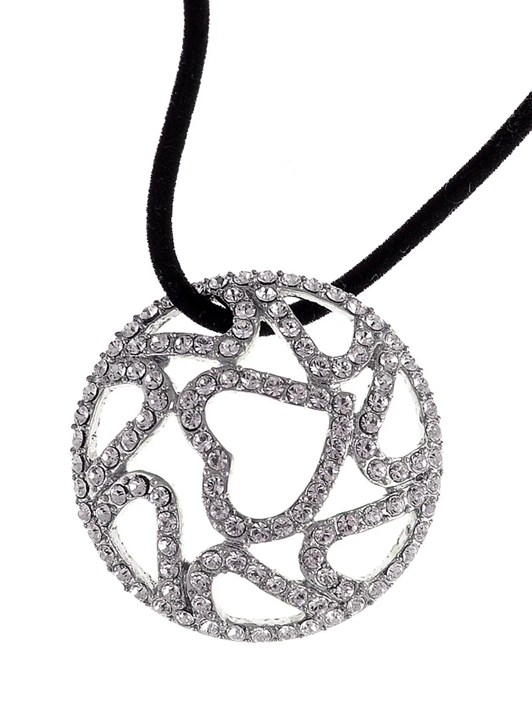 Swarovski Crystal Elements Heart Pie Total Party Necklace sold by Anna-Kaci