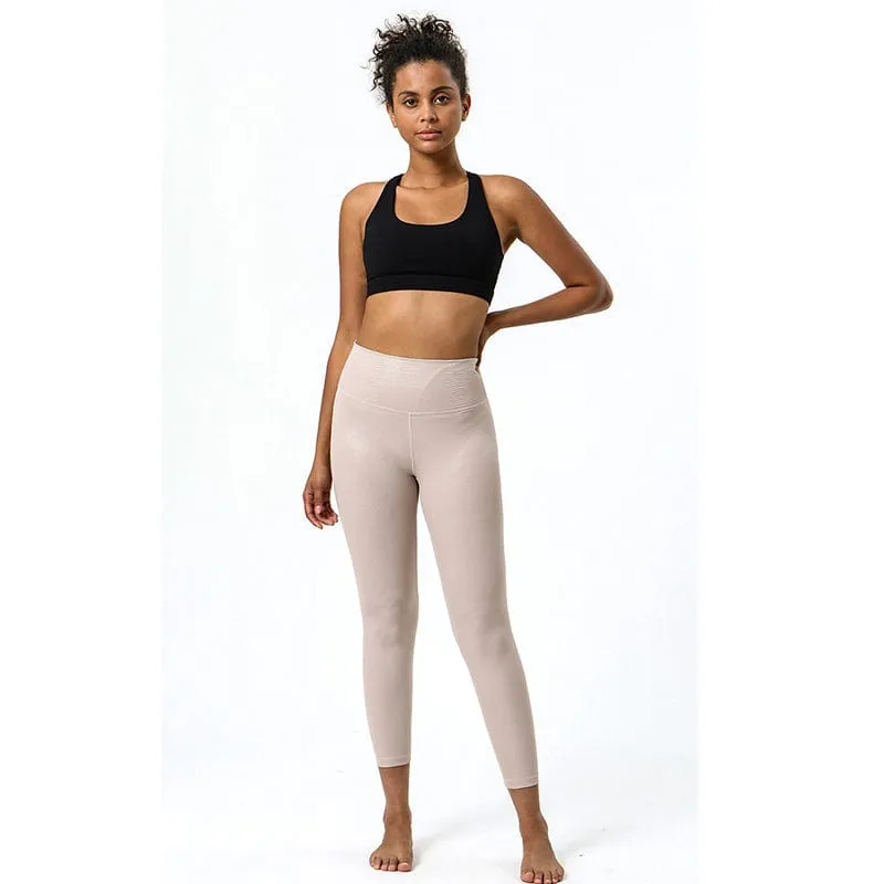 Glossy & Shiny High Rise 7/8 Leggings sold by Anna-Kaci product image thumbnail 3