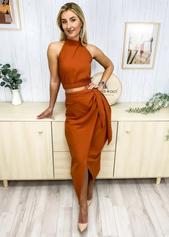 Halter Top and Wrap Skirt Coordinates sold by Anna-Kaci