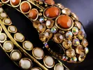 Brown Ivory Beaded Egyptian Exotic Snake Bangle Bracelet sold by Anna-Kaci