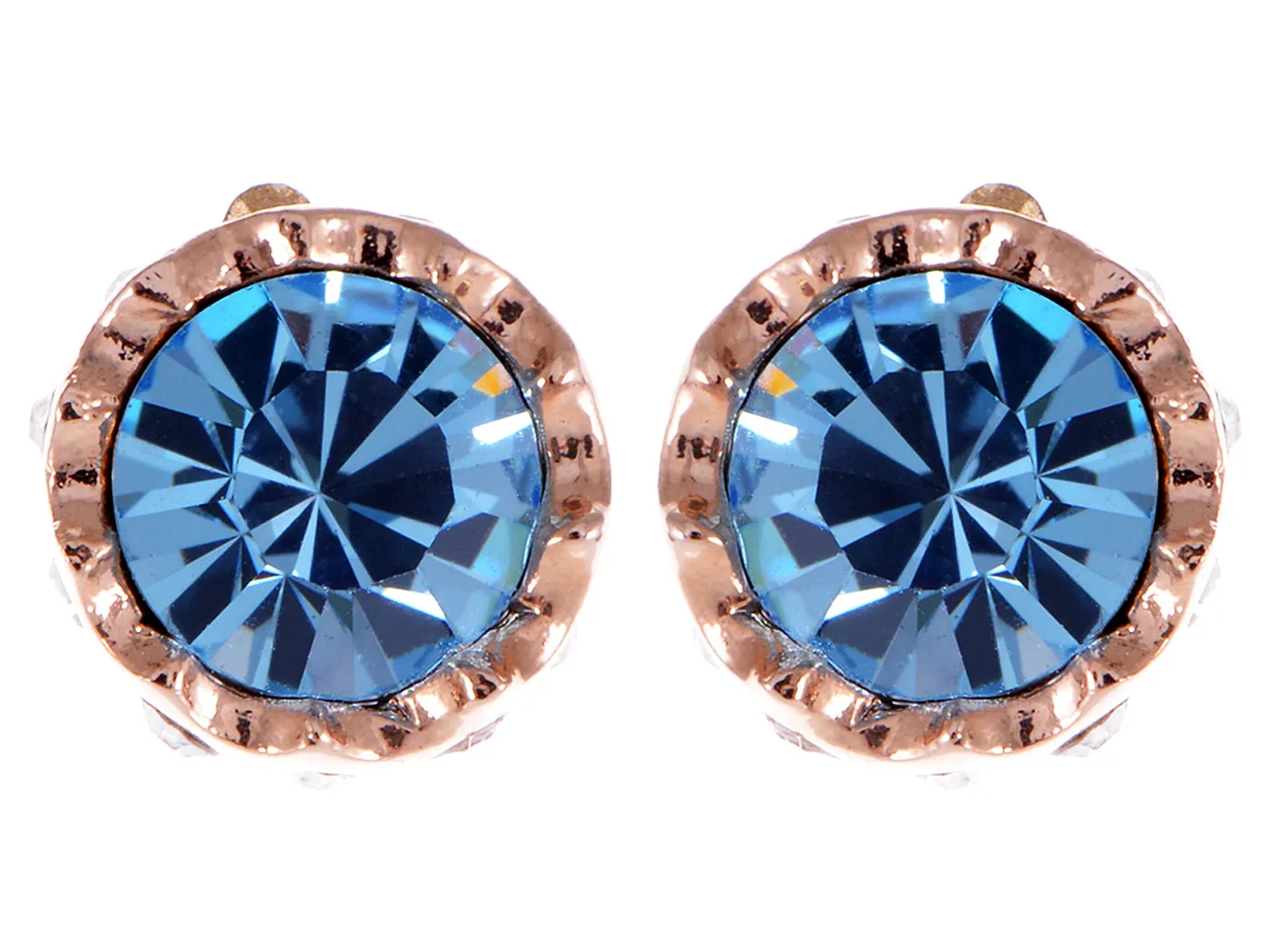 Swarovski Crystal Sapphire Blue Element Stud Earrings sold by Anna-Kaci