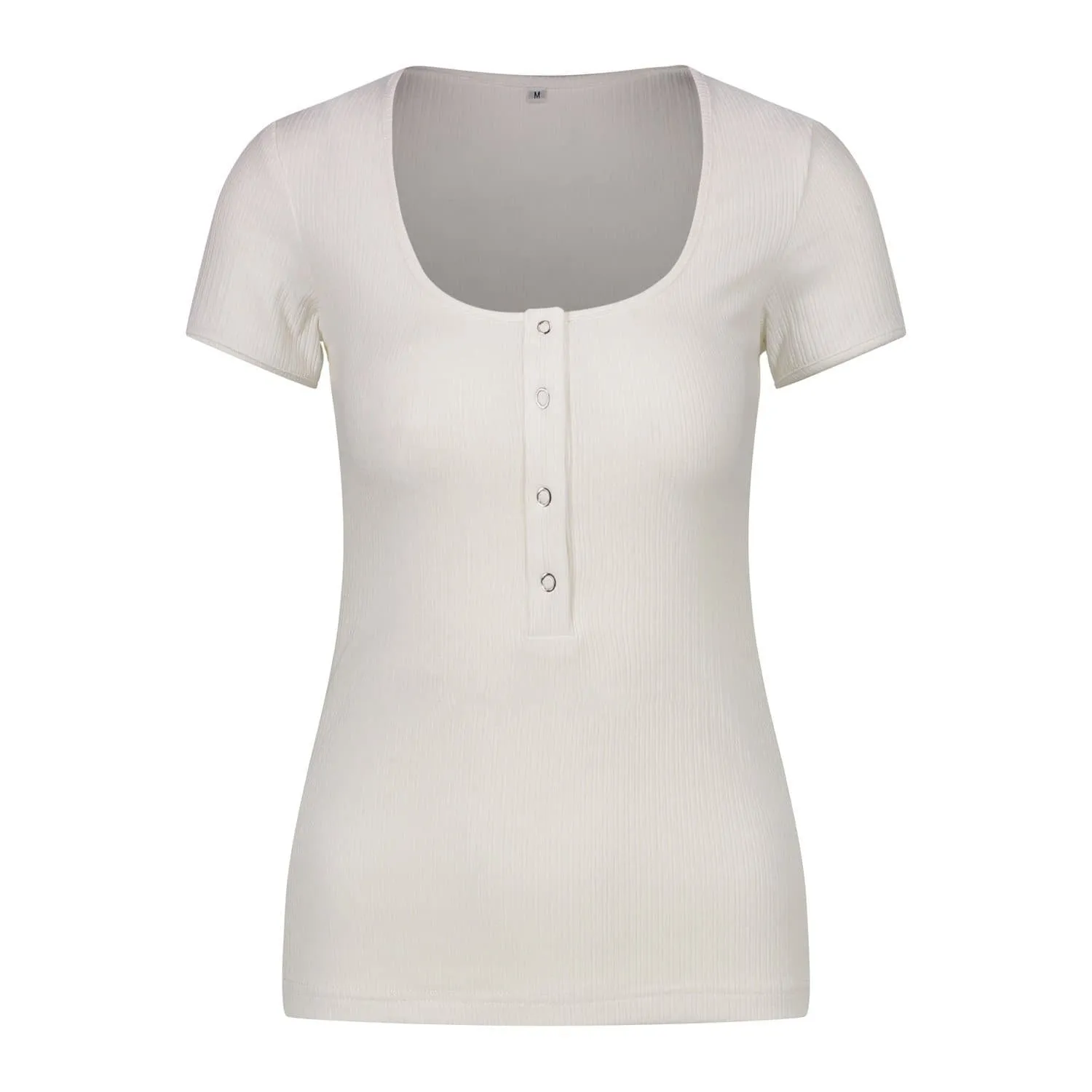 Square Neck Button Down Top sold by Anna-Kaci product image thumbnail 4