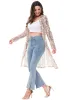Anna-Kaci Women's Sparkly Sequin Cardigan Long Sleeve Open Front Glitter Kimono sold by Anna-Kaci